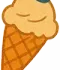 Буква I, пример слова Ice-cream, интерактивная карточка английского алфавита