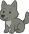 Буква W, пример слова Wolf, английский алфавит бесплатно