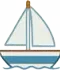 Буква Y, пример слова Yacht, образовательная карточка