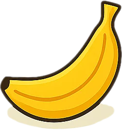 банан - для изучения продуктов питания на английском языке