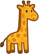 Буква G, пример слова Giraffe, английский алфавит легко